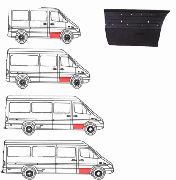 DONJI DIO PRED. VRATA MERCEDES SPRINTER 06- DESNA