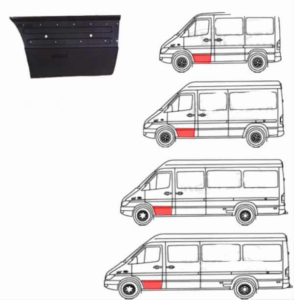 DONJI DIO PREDNJA VRATA MERC SPRINTER 06- LIJEVA