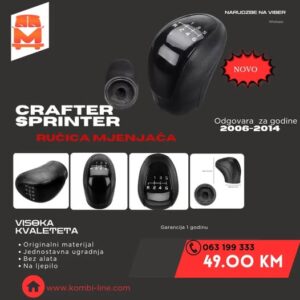Rucice mjenjaca 6+R Crafter 06-14