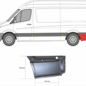 KRAJ ZADNJI BLATOBRANA ZADNJI DIO MERCEDES SPRINTER 06- LIJEVI