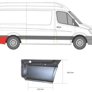 KRAJ ZADNJEG BLATOBRANA ZADNJI DIO MERCEDES SPRINTER 06- DESNI